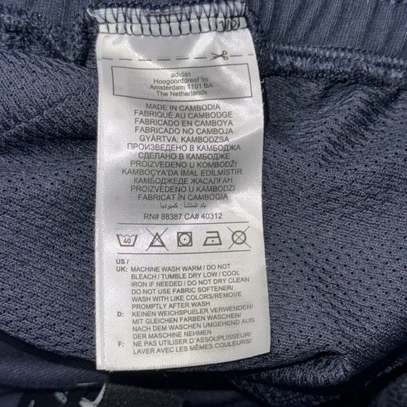 ADIDAS LIGHTWEIGHT AEROREADY GRAPHIC SHORTS RUNNING GYM SPORTS FITNESS MENS NAVY - Picture 6 of 15